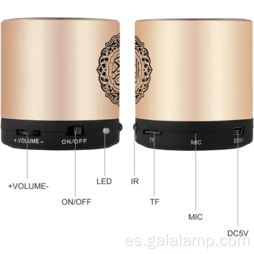 Recargable con altavoz de Corán digital y control remoto